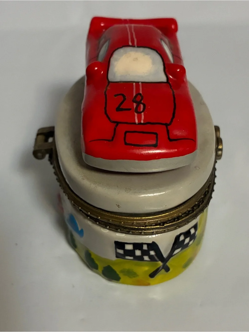 Kids Red Race Car Trinket Box - Decorative Accessory